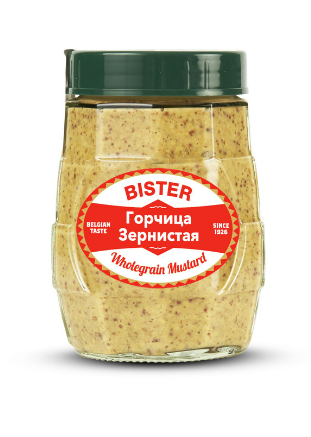 BISTER Горчица зернистая 250г 1уп/12шт Франция